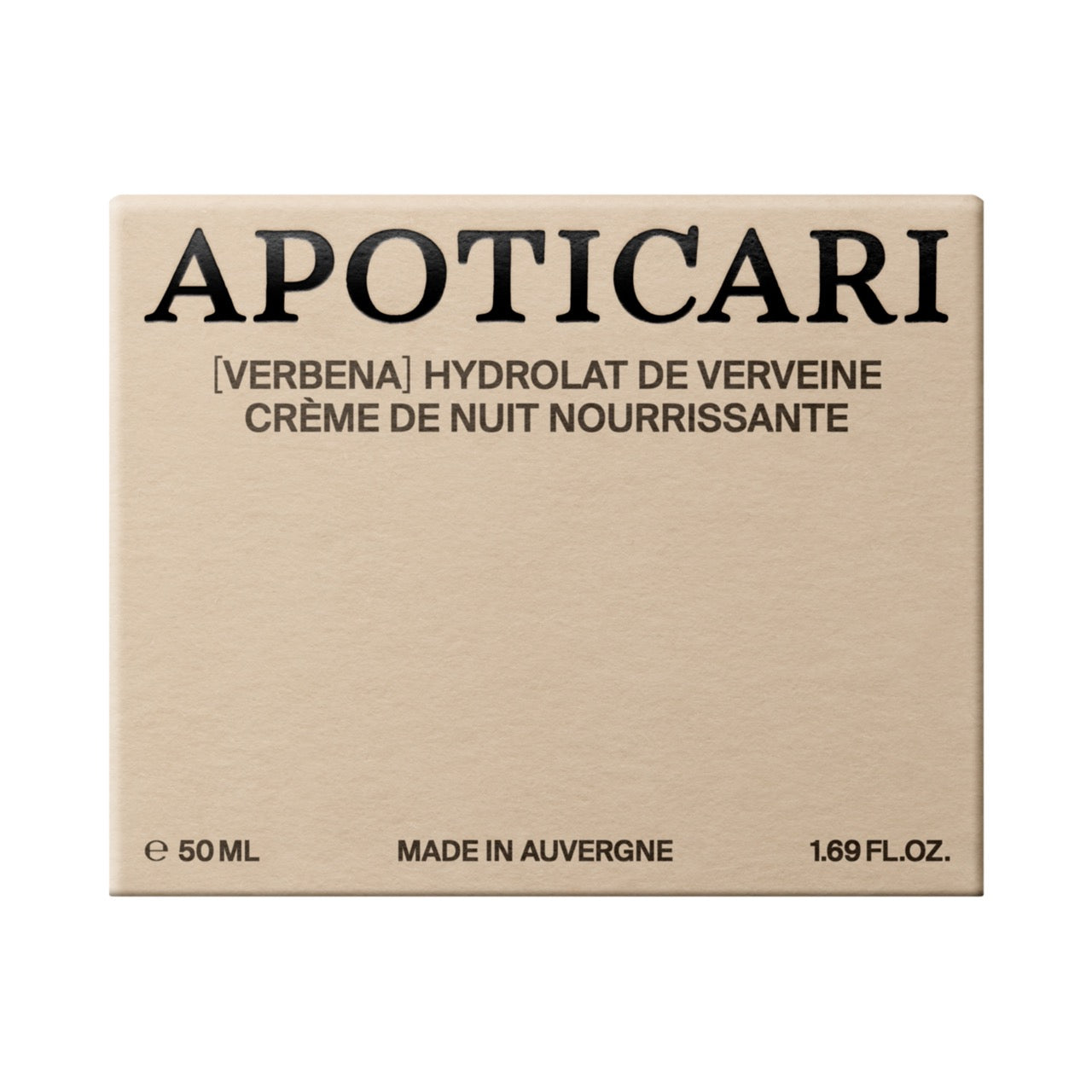 Crème de nuit nourrissante - Verveine