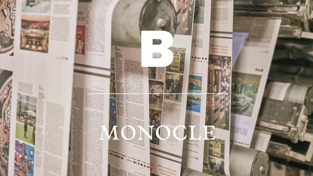 Magazine B dédie cet ouvrage à l'histoire de Monocle.