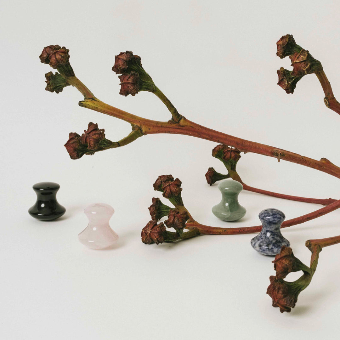 GUA SHA Mushroom Pink Quartz - Amour & Harmonie