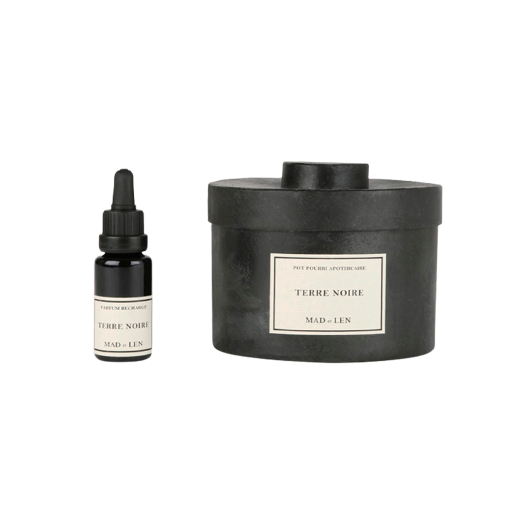 THE CARE - MAD and LEN, Amber Pot Pourri - Black Earth