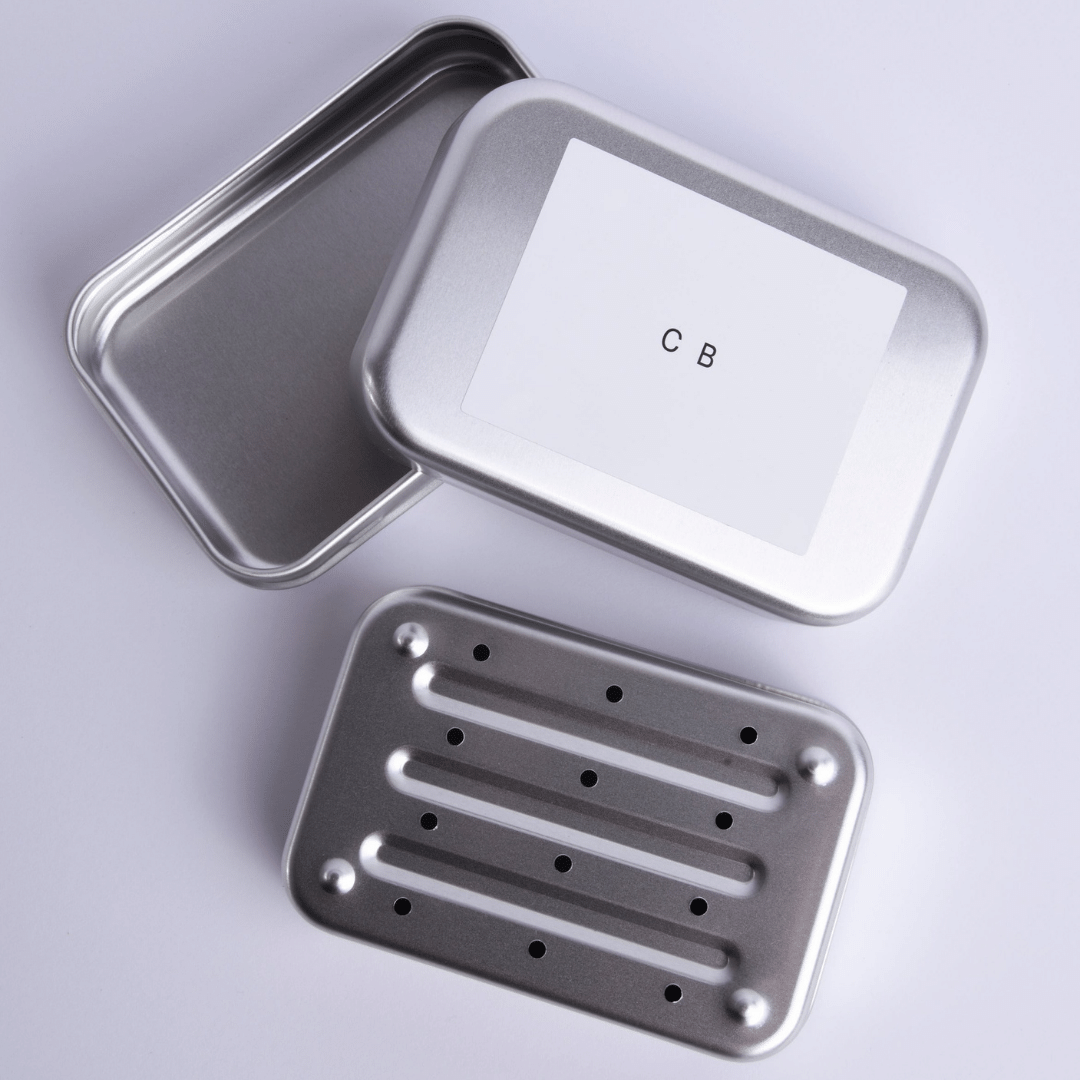Stainless steel soap dish